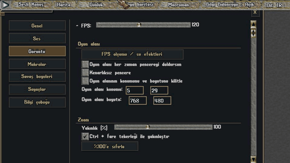 Increasing Zoom from 100% to 150%.