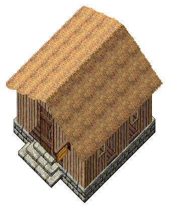 Thatched-Roof Cottage full size