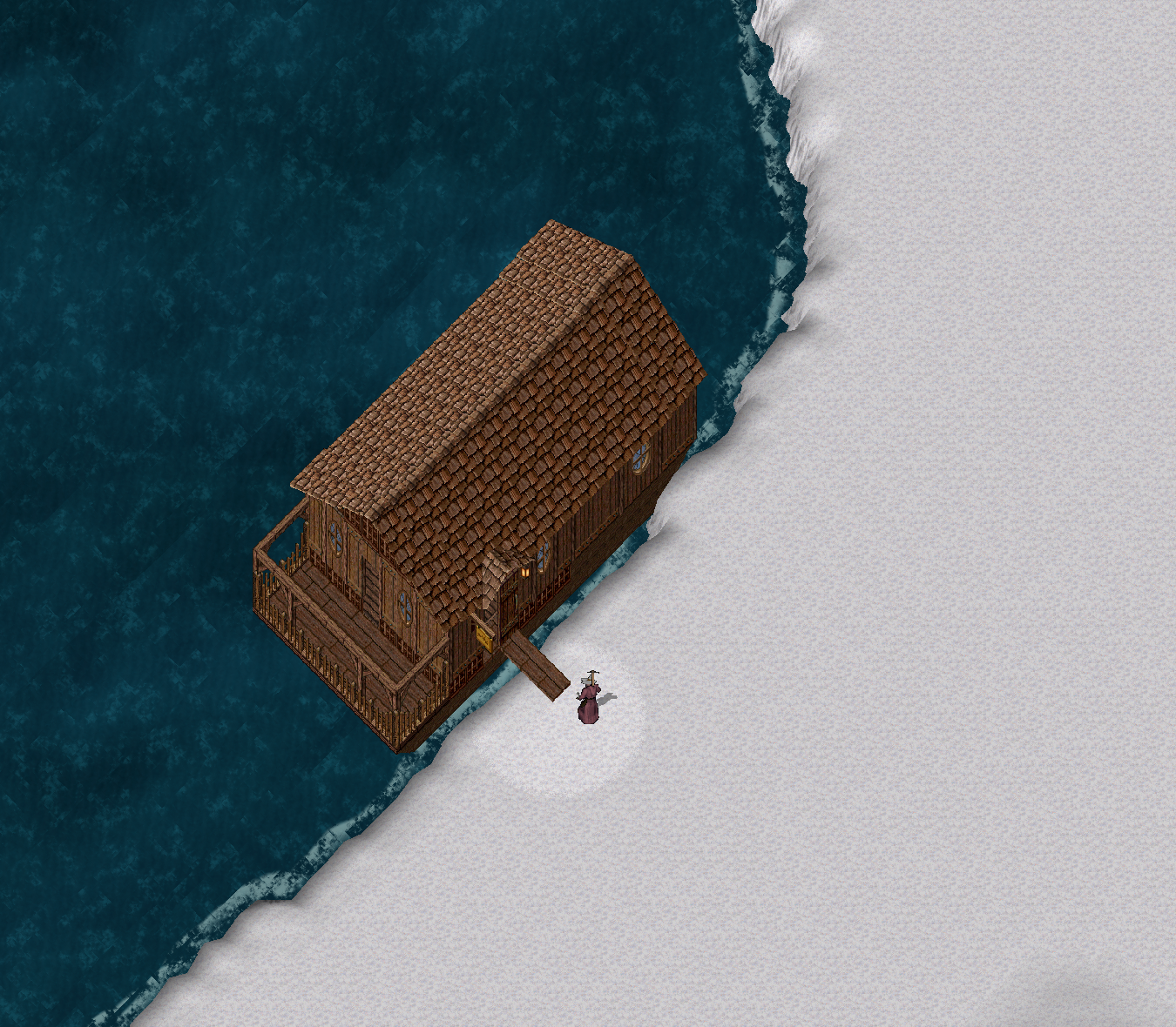 Wooden Houseboat East full size